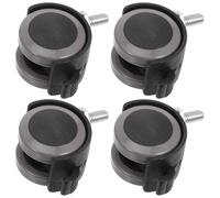 MUCKLILY Ruedas Giratorias de Repuesto 1,5 Pulgadas para Silla de Oficina 4 Piezas Rosca M8 X 15 Mm Resistentes para Muebles y Escritorios Ruedas Silenciosas para Suelos Duros y Alfombras