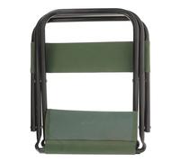 MUCKLILY Silla Plegable Portátil para Camping y Exteriores, Taburete Compacto Verde Estructura Metálica Ligera, Adecuado para Pesca, Picnic, Playa y Senderismo