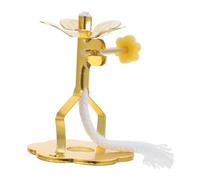 MUCKLILY Soporte Ajustable para Mecha de Lámpara de Aceite de Aleación Base Estable y Fácil de Limpiar Compatible con Lámparas de Mantequilla y Queroseno Pequeño para Uso Hogar y Templos
