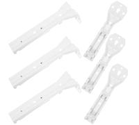 MUCKLILY Soporte Metálico para Riel de Cortina de Techo y Pared Código de Instalación Resistente y Anticorrosión 6 Piezas para Montaje en Hogar y Decoración