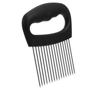 MUCKLILY Soporte para Cortar Cebollas de Acero Inoxidable 304 Grande 16 Agujas Herramienta Auxiliar para Picar Tomates Cítricos y Verduras Adecuado para Uso en Cocina Doméstica