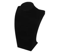 MUCKLILY Soporte para Joyas con Diseño de Busto Expositor Elegante para Collares y Pendientes Marco de Exhibición para Colgantes Organizador y Resistente para Tienda y Hogar Negro