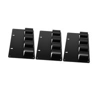 MUCKLILY Soporte para Recortadora de Pelo Negro 3 Piezas de Plástico Estructura de Acceso Rápido y Diseño Profesional para Salón y Baño