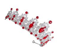 MUCKLILY Tiara de Estilo Barroco para Mujer Adorno Nupcial Joyas para Bodas Bailes de Graduación y Fiestas de Cumpleaños como Accesorio de Disfraz de Reina Real