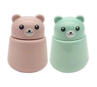 MUCKLILY Triturador Manual de Pastillas Pequeño 2 Piezas Abs Resistente Compartimento de Almacenamiento, Portátil para Uso Doméstico y Cuidado Infantil, Adecuado para Triturar y Organizar