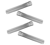 MUCKLILY Tubo de Chimenea de Acero Inoxidable 6X30 CM 4 Piezas Conducto de Humos para Estufa y Calentador de Agua Tubo Recto y Codo 90° Superficie Interior Lisa para Ventilación Segura y