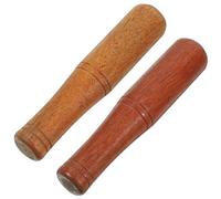 MUCKLILY Varillas de Molienda de Madera 2piezas Machacador de Alimentos y Triturador de Ajo Manual Herramienta de Cocina Ecológica para Moler Especias Compacta y Ergonómica para Uso