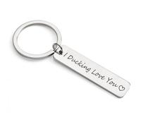 MUCOOS Llavero con texto en inglés "I Love You", llavero de novio, llavero de amigos, regalos para novio, regalos de Navidad, regalos de amigo para mujeres, regalos para novia, regalos de Navidad,