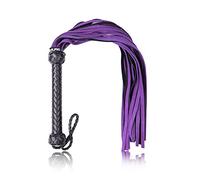 Mucpliug Herramienta de entrenamiento de enseñanza del látigo de la manija del arnés de cuero artificial suave, deportes al aire libre