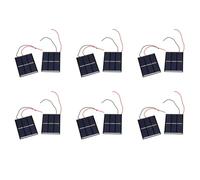 Mucshim 12 unidades de 1,5 V 400 Ma 80 x 60 mm Micro Mini Power Solarzellen para paneles solares, para proyectos de bricolaje
