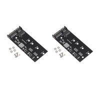 Mucshim 2 adaptadores M.2 a adaptador M2 a adaptador M.2 a adaptador M.2 NGFF convertidor 2,5 SATA3 Card B Key para 2230-2280 M2
