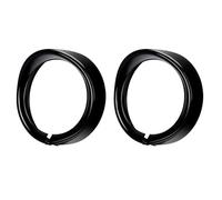 Mucshim 2 anillos decorativos para faros delanteros, 7, visera negra, para motocicleta Softail Street Glide Road Glide