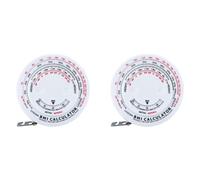 Mucshim 2 cintas métricas de cintura corporal redondas, probador de IMC para mediciones corporales, pérdida de peso, obtenga una forma de cuerpo saludable, 1,5 m