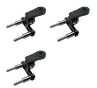 Mucshim 3 adaptadores de soporte para faros de bicicleta, para rueda delantera, luz LED, soporte para cámara, tipo de conector