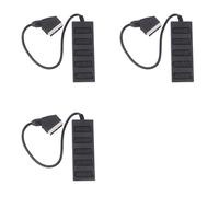 Mucshim 3 x 21 polos euroconector 5 vías euroconector macho de 21 pines a 5 hembras adaptador 5 carreteras, una división en cinco cables