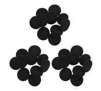 Mucshim 30 almohadillas protectoras suaves negras para auriculares de 5 cm