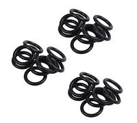 Mucshim 30 arandelas de goma negra para juntas tóricas, 16 x 11 x 2,5 mm