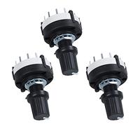Mucshim 3X 3P4T 3 polos 4 posiciones Single Band Drehschalter con Drehknopf