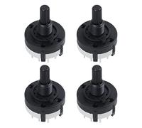 Mucshim 4 interruptores giratorios 3P4T de 3 polos y 4 posiciones con botón giratorio