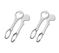 Mucshim 4 piezas de acero inoxidable carro de la compra removedor de carro como colgante se puede quitar directamente