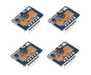 Mucshim 4 unidades LD2410C 24 GHz Sensor de presencia LD2410 Sensor de radar de milimétrica Cuerpo Sensores de detección de latidos cardíacos alta precisión