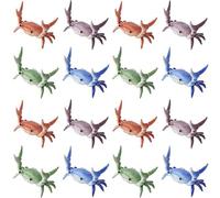 Mucshim 4X Japonés creativo lindo cangrejo pluma titular peso levantamiento cangrejo pluma titular soporte almacenamiento estante regalo papelería B.