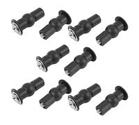 Mucshim 5 x Asiento de inodoro TOP FIX Asiento Bisagra Agujero Fijación Bueno Tuerca Tornillo Goma a Pared Par