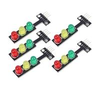 Mucshim 5pcs Mini Semáforo LED DC 5V 5mm Módulo de Pantalla Kit DIY Kit de Proyecto Semáforo de Transporte
