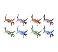 Mucshim 8X Japonés creativo lindo cangrejo pluma titular peso levantamiento cangrejo pluma titular soporte almacenamiento estante regalo papelería B.