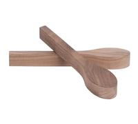Mucshim Juego de 2 cucharas para tallar madera, madera de nogal, juego de manualidades sin terminar, para principiantes y niños, duradero
