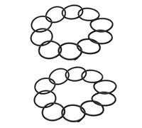 Mucshim Junta tórica, 20 unidades, 45 mm x 3 mm, caucho de nitrilo, color negro