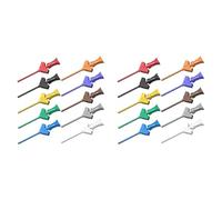 Mucshim P5003 20 piezas SMD IC Test Hook Clip Mini Grabber para alambre de puente DIY tablero de pruebas osciloscopio analizador lógico