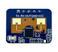 Mucshim Sensor de presencia de radar LD2410C 24G para personas, módulo de detección de movimiento de ondas milimétricas de radar FMCW, DC5V, fácil instalación, fácil de usar
