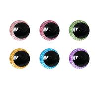 MUCUNNIA 120 ojos de seguridad con purpurina 3D de 20 mm para ganchillo con arandelas, ojos de amigurumi de ganchillo para animales de ganchillo, ojos de manualidades, ojos de muñeca, ojos de