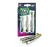 Mud Digger Maxi Combo 90 FIIISH Pesca Spinning señuelo (Kaki)