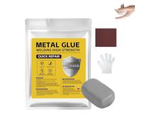 Mud Iron Glue, Plastic Steel Mud Iron Glue, Welding High-Strength Metal Repair Adhesive, for Pipes, Wall Holes, Wood, Plastic, DIY Sealing and Bonding Projects (Grey,2 Pcs)