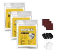 Mud Iron Glue, Repair Mud Iron Glue, Welding High-Strength Metal Repair Adhesive, Fix Anything Made of Metal, Pipes, Walls Holes, Woods, Plastics (3pcs-Black)