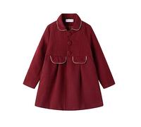 Mud Kingdom Niñas Pequeñas Vestido Abrigo Elegante Delgado 2 Años Burdeos