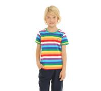 Mud Kingdom Niños Pequeños Camisetas Raya del Arco Iris Manga Corta Verde 2-3 Años