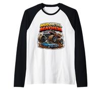 Mud Metal Mayham Cool Monster Truck Lover Fan Entusiasta Camiseta Manga Raglan