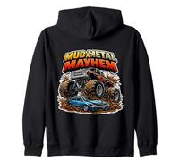 Mud Metal Mayham Cool Monster Truck Lover Fan Entusiasta Sudadera con Capucha
