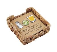 Mud Pie 40900071Q Fiesta - Juego de servilletas y soportes de papel, jacinto de agua, tequila