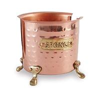 Mud Pie 4144002 Organizador de esponja de cocina de cobre, metal