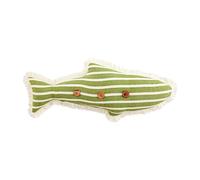 Mud Pie, Almohada de Lago con Forma de pez Verde, 24 x 10 Pulgadas, 21 x 10 Pulgadas