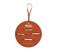 Mud Pie - Conjunto de anillos para mujer, color bronce, talla única