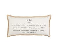 Mud Pie, Definition, Almohada de Yute para Perro, 22 x 11 Pulgadas