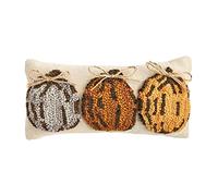 Mud Pie Fall Mini Almohada con Gancho, 1 Unidad (Paquete de 1), Pumpkin Tri