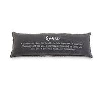 Mud Pie Home Definition - Almohada Decorativa Lumbar, Talla única, Color Gris