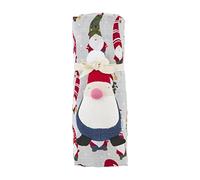 Mud Pie Juego de envoltura y sonajero, gnomo de Navidad, 47 x 47 pulgadas