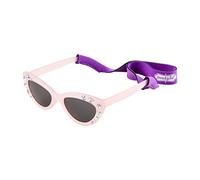 Mud Pie Juego de gafas de sol y correa para niña, color rosa claro